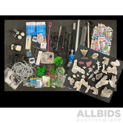 Assorted Aquarium and Fish Tank Supplies