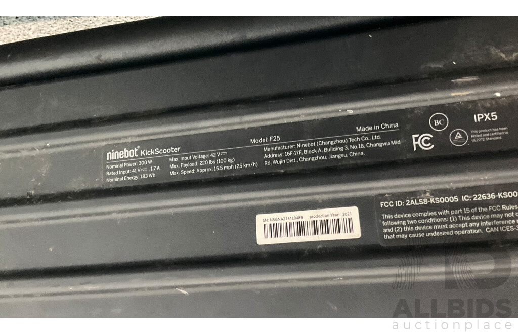 Ninebot Kick Scooter F25
