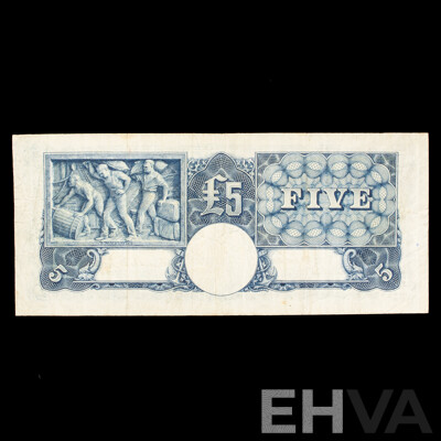 Australian 1952 Five Pound Note, Coombs/Wilson