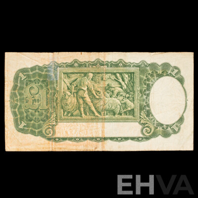 Australian 1942 One pound note Armitage/McFarlane