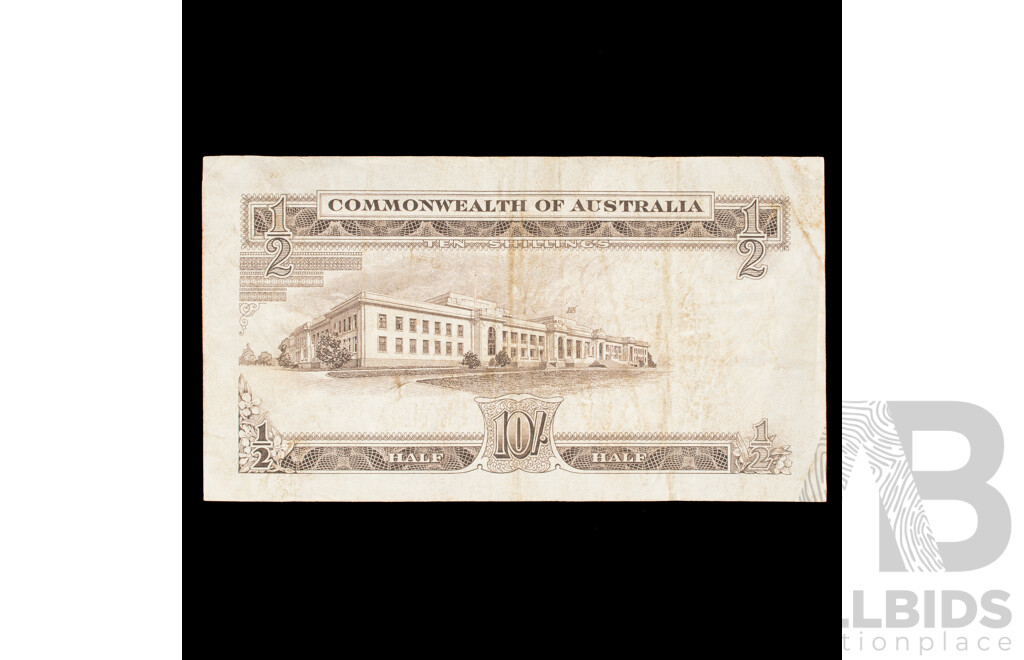 Australian 1961 Ten shilling note, Coombs/Wilson