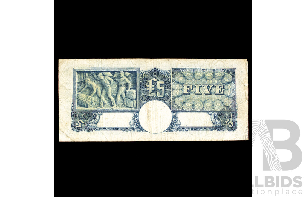 Australian 1949 Five Pound note.