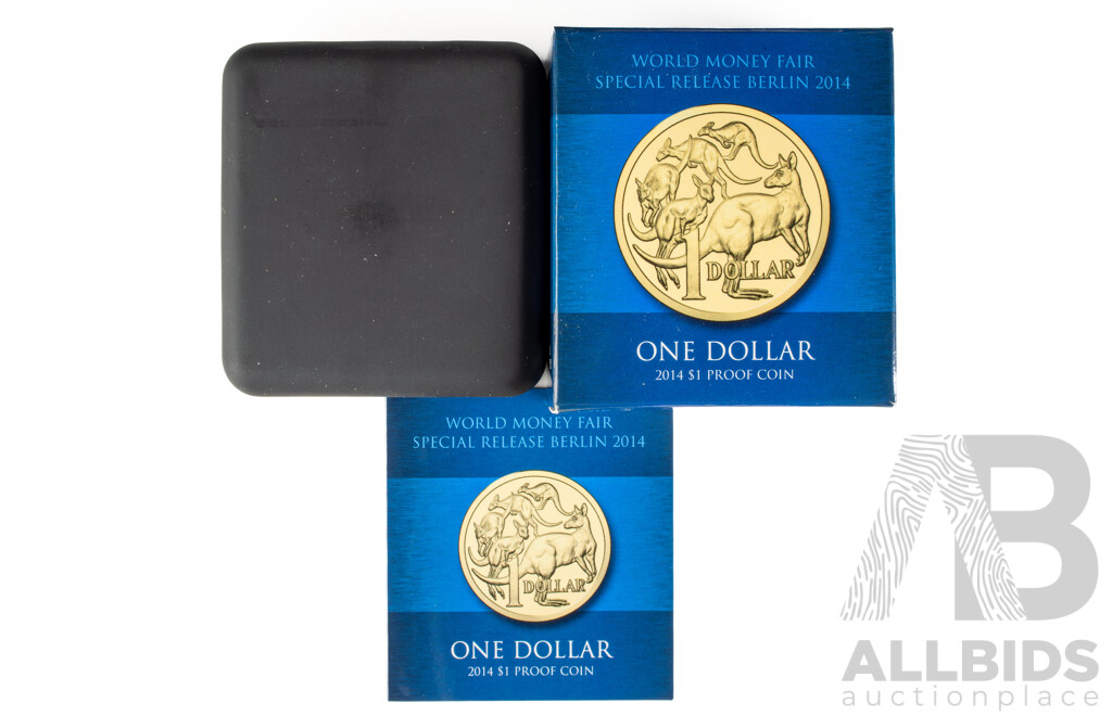 2014 World Money Fair PROOF $1 coin, only 2014 minted.