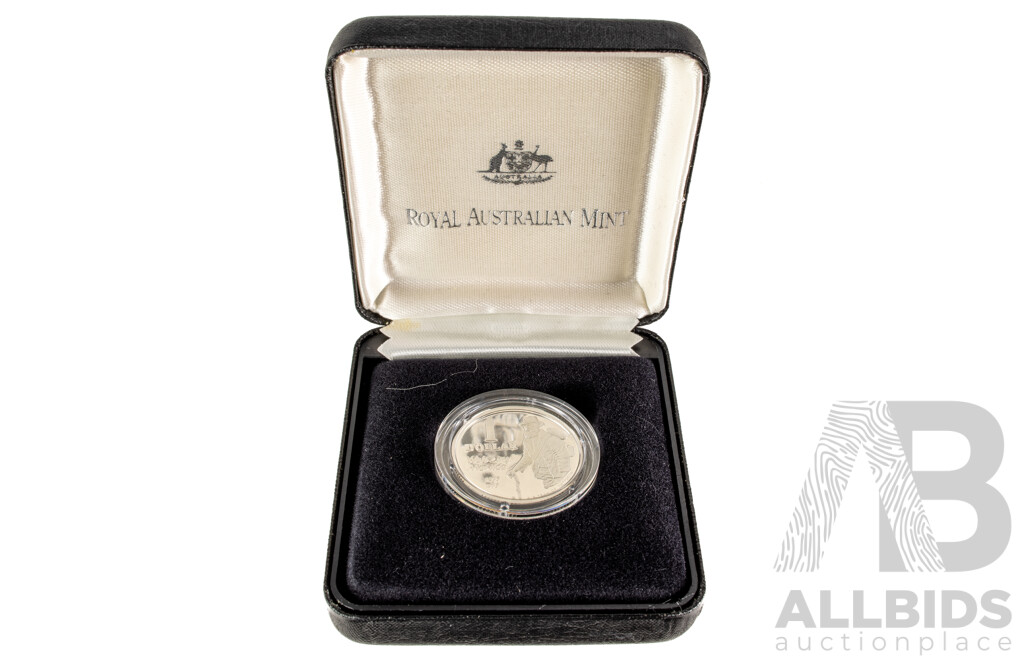 Australian 1995 PROOF 20 gram silver coin. Waltzing Matilda.