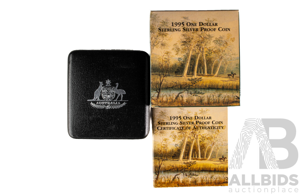Australian 1995 PROOF 20 gram silver coin. Waltzing Matilda.