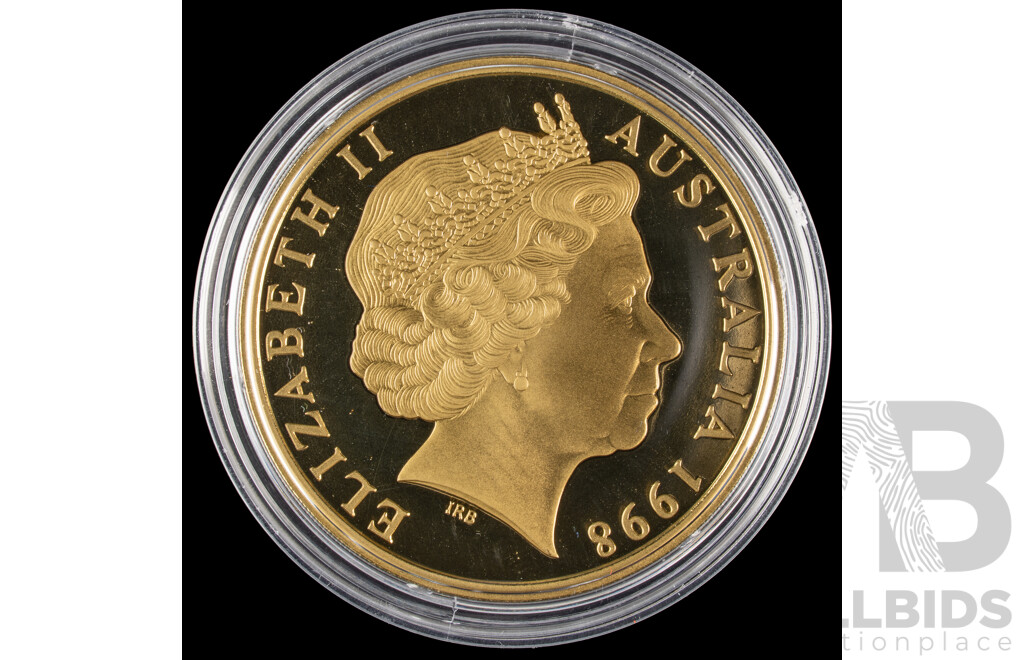 Australian 1998 $5 PROOF 28g coin. Royal Flying Doctor.