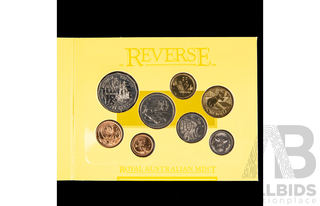 Australian 1988 Mint coin Set. 1981 Royal Wedding crown.