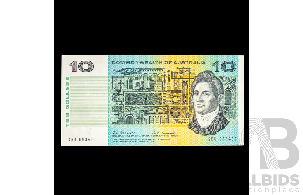 Australian 1967 $10 note. R302 Coombs/Randall, Graded EF.SDU 693406
