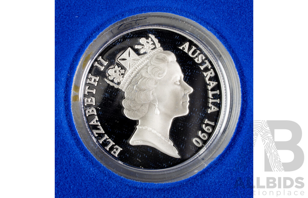 Australian 1990 Cockatoo $10 Silver PROOF Coin.