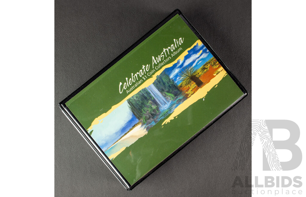 Australian Perth Mint 2011 Australian Heritage Album. Five Coloured $1 Coins.