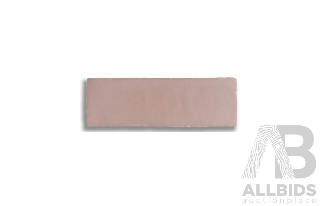 Moroccan Zellige Wall Tiles - Gloss Blush - 4.18+ Square Meters - Brand New