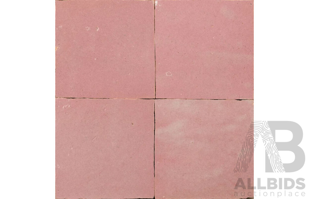 Moroccan Zellige Wall Tiles - Gloss Blush - 4.50+ Square Meters - Brand New