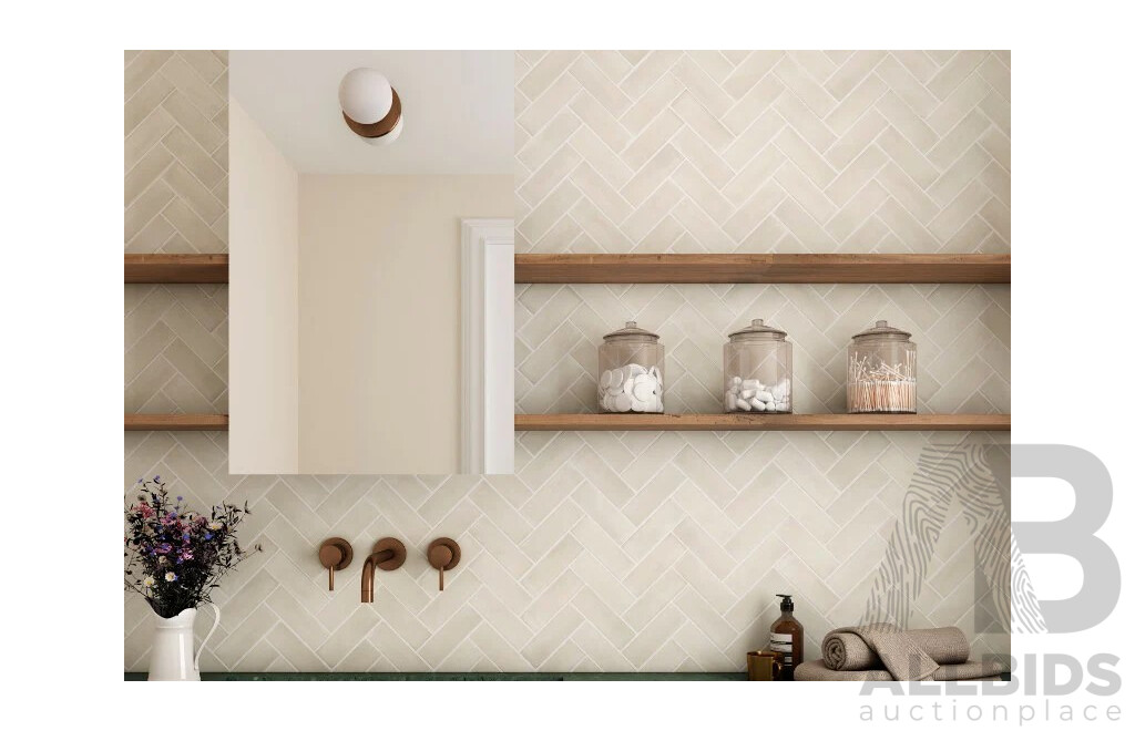 Equipe Matt Wall Tiles - Coco Canvas - 0.99 Square Meters - Brand New