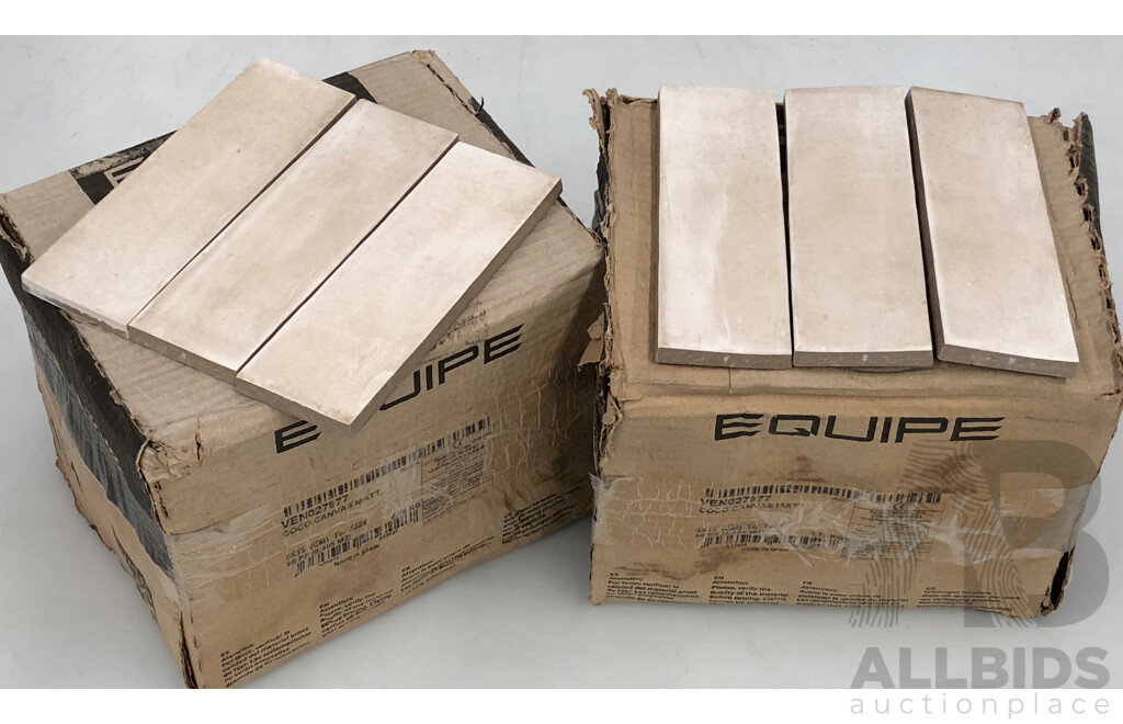Equipe Matt Wall Tiles - Coco Canvas - 0.99 Square Meters - Brand New