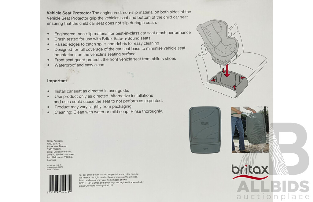Britax Ultimate Vehicle Seat Protector - Lot of Two - Brand New