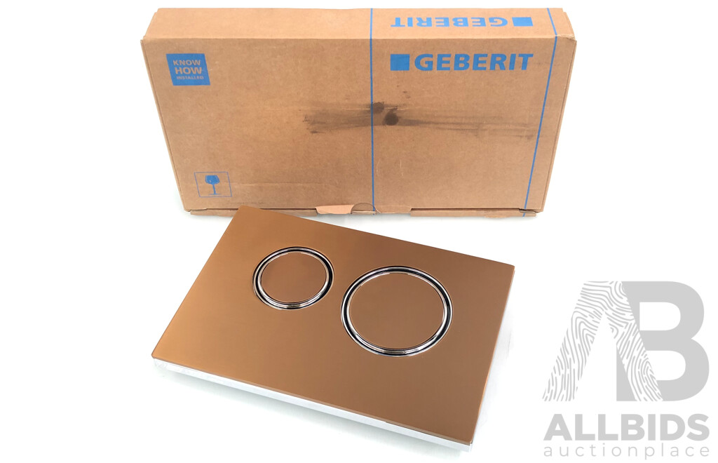 Geberit Sigma Concealed 8cm Cistern 4.5 / 3 Litres and Dual Flush Actuator Plate- Brand New - RRP $780.00