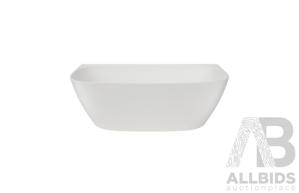 Contura II 1700mm Back to Wall Freestanding Bath - Matte White - Brand New - RRP $3669-00