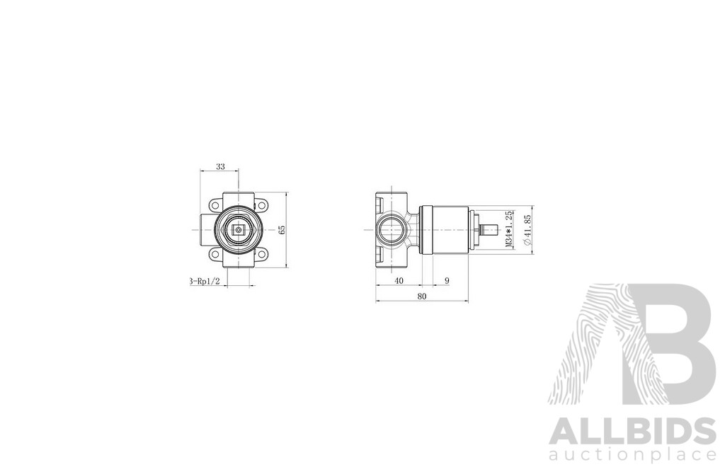 Two Villeroy & Boch Colour Choice in Wall Mixer Bodies and Brushed Gold Robe Hook - Brand New - RRP $360.00