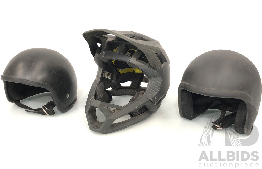 Fox Proframe Helmet and Two Novelty Helmets