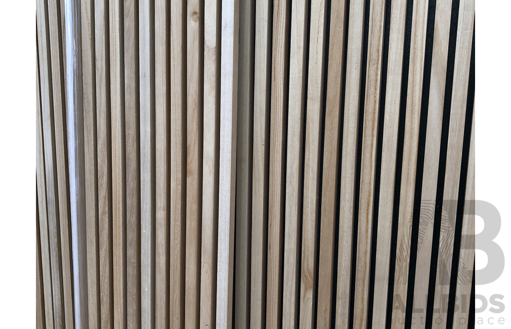 Timber Acoustic Slat Panels - Lot of Five - New