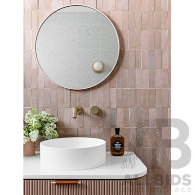 Moroccan Zellige Wall Tiles - Gloss Blush - 4.18+ Square Meters - Brand New