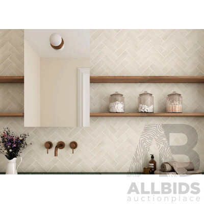 Equipe Matt Wall Tiles - Coco Canvas - 0.99 Square Meters - Brand New