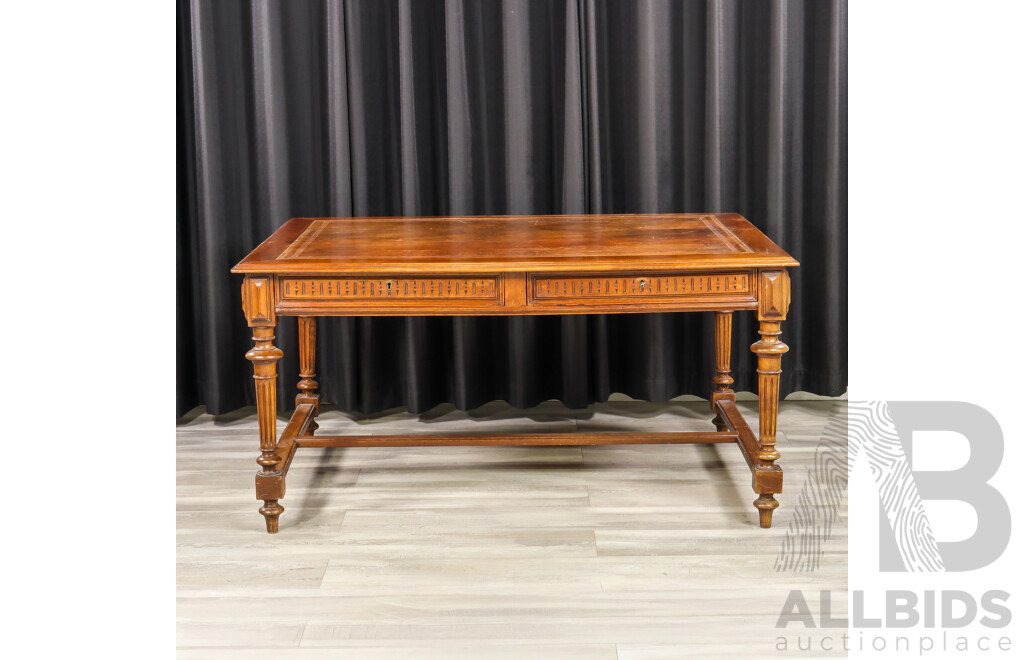 Louis XVI Style Leather Top Desk