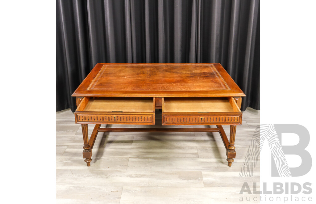 Louis XVI Style Leather Top Desk