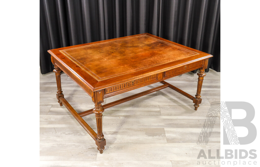 Louis XVI Style Leather Top Desk