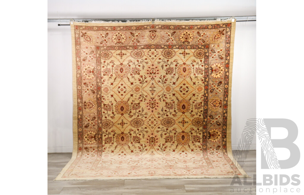 Afghan Hand Knotted Woollen Chobi with Traditional Floral Design