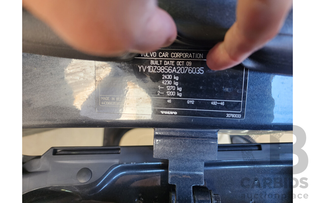 12/2009 Volvo Xc60 3.2 DZ MY10 4d Wagon Grey 3.2L