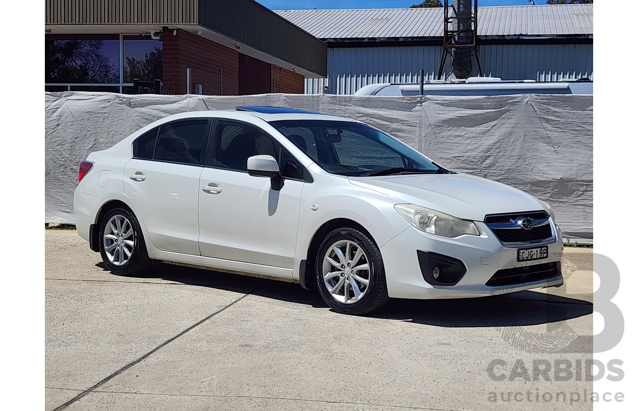 6/2012 Subaru Impreza 2.0i-L (awd) MY12 4d Sedan White 2.0L