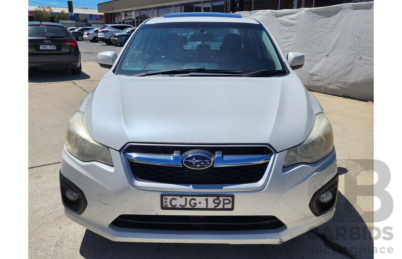 6/2012 Subaru Impreza 2.0i-L (awd) MY12 4d Sedan White 2.0L