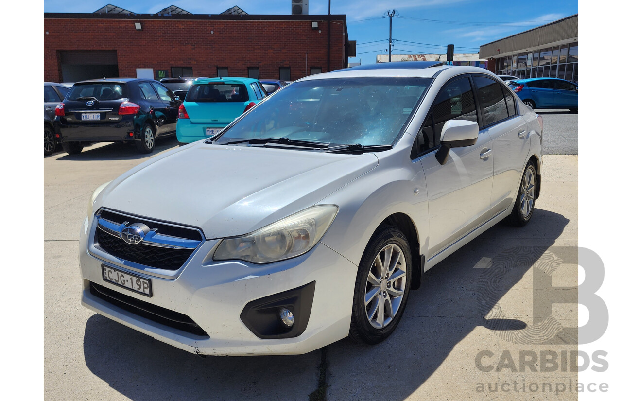 6/2012 Subaru Impreza 2.0i-L (awd) MY12 4d Sedan White 2.0L