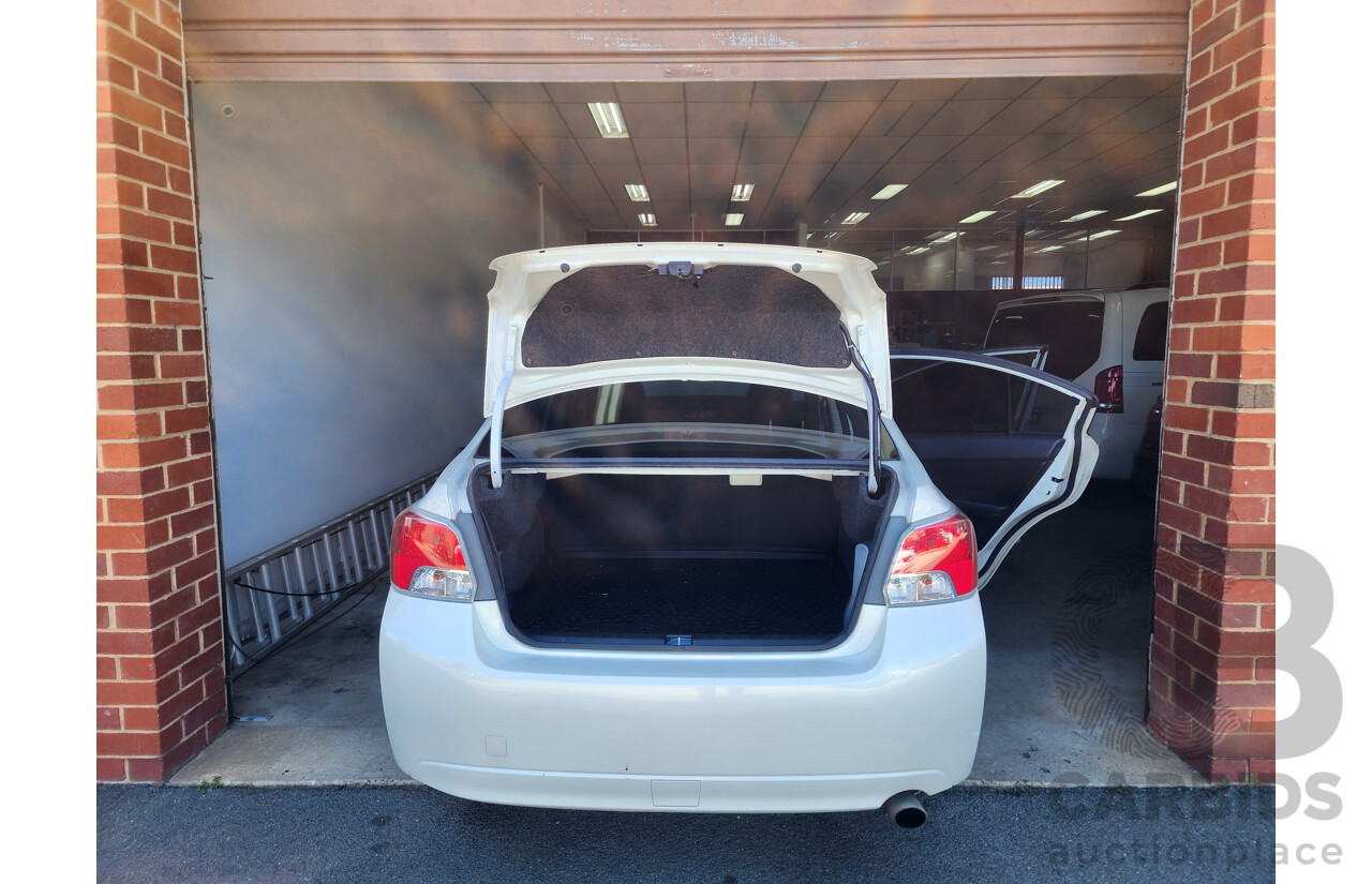 6/2012 Subaru Impreza 2.0i-L (awd) MY12 4d Sedan White 2.0L