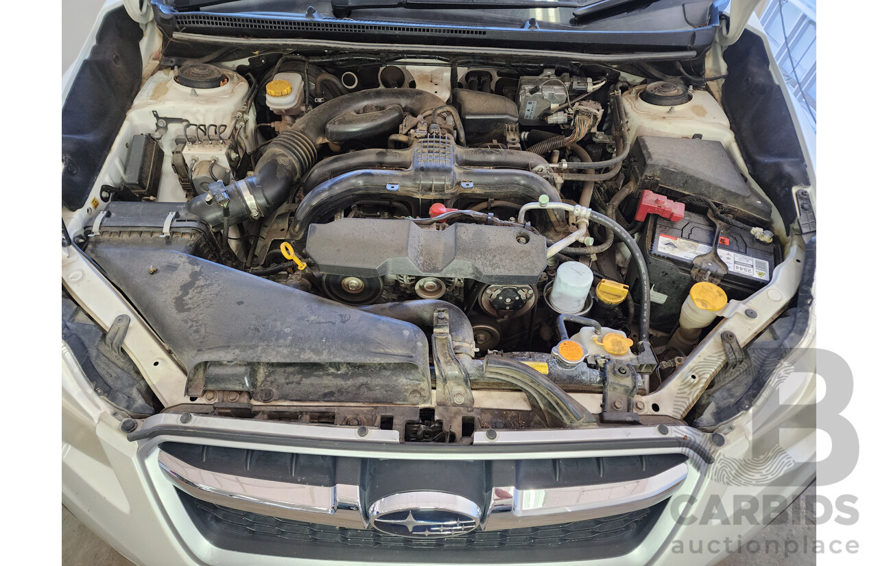 6/2012 Subaru Impreza 2.0i-L (awd) MY12 4d Sedan White 2.0L