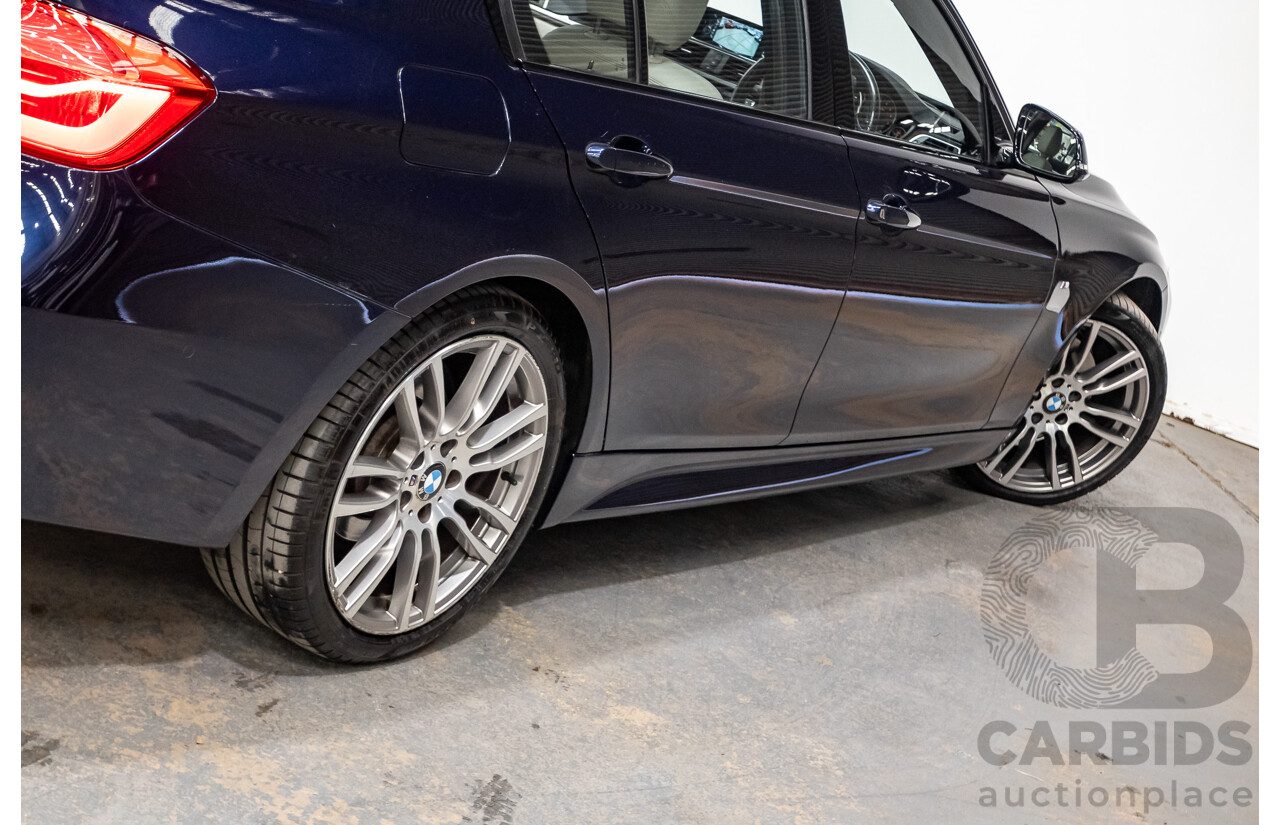 07/2016 BMW 330i M-Sport F30 LCI 4d Sedan Tanzanite Blue Metallic Turbo 2.0L