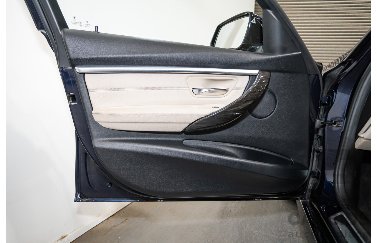 07/2016 BMW 330i M-Sport F30 LCI 4d Sedan Tanzanite Blue Metallic Turbo 2.0L