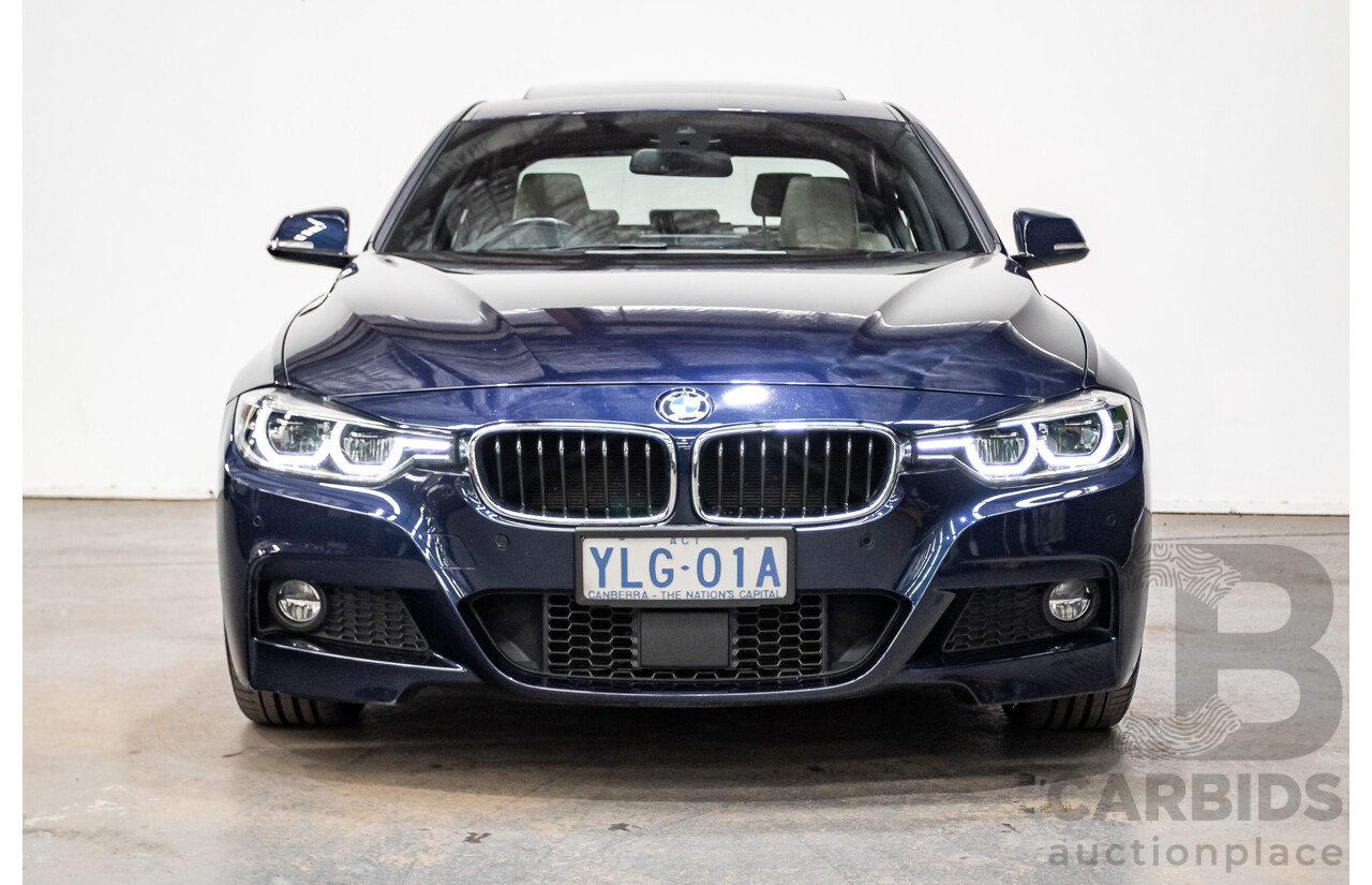 07/2016 BMW 330i M-Sport F30 LCI 4d Sedan Tanzanite Blue Metallic Turbo 2.0L