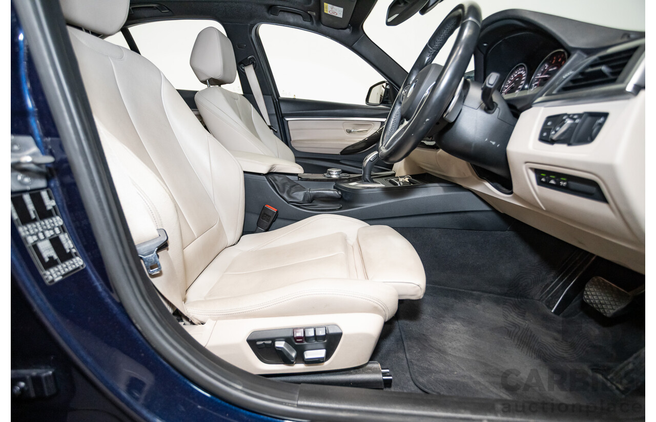 07/2016 BMW 330i M-Sport F30 LCI 4d Sedan Tanzanite Blue Metallic Turbo 2.0L