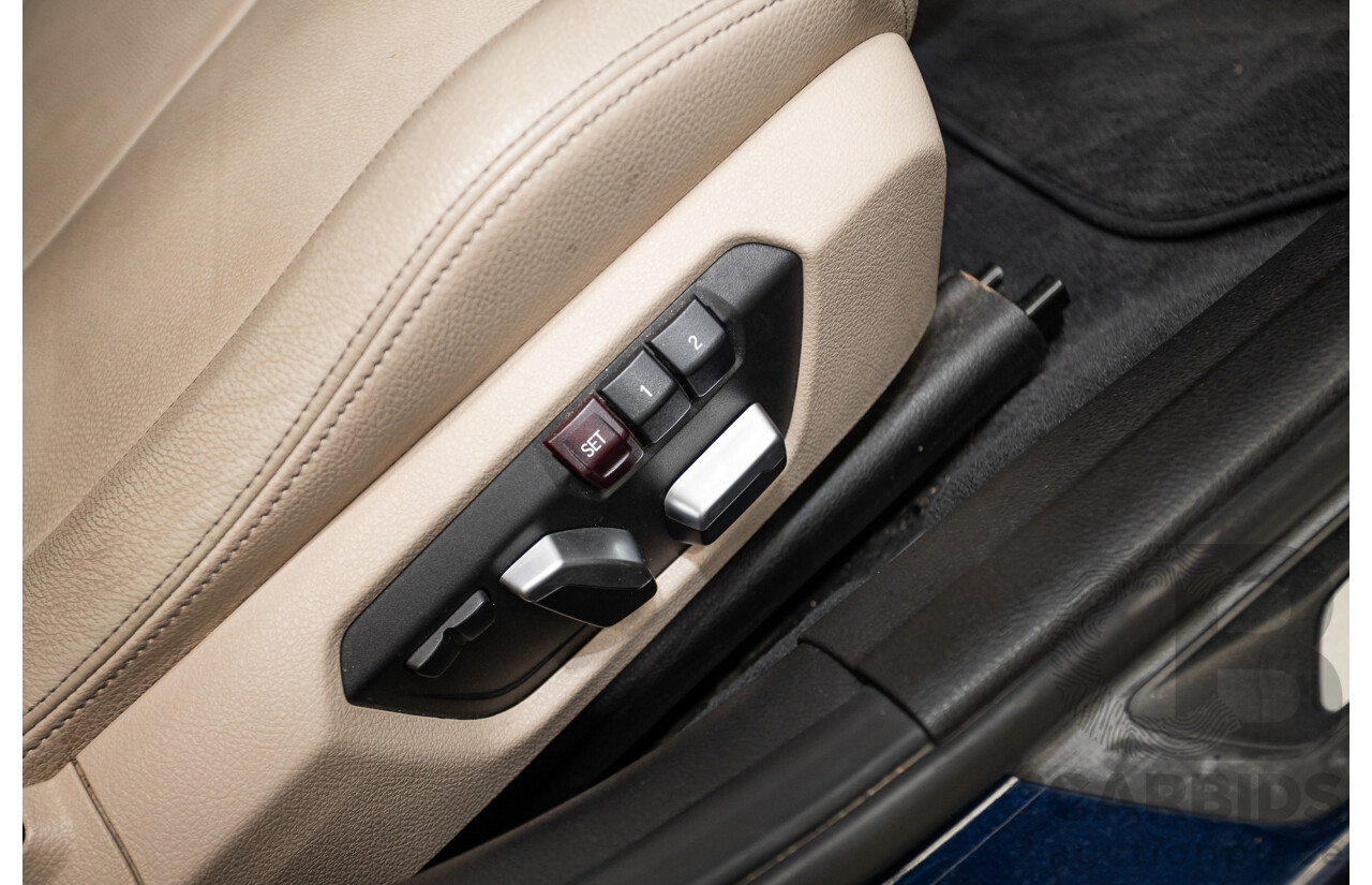 07/2016 BMW 330i M-Sport F30 LCI 4d Sedan Tanzanite Blue Metallic Turbo 2.0L