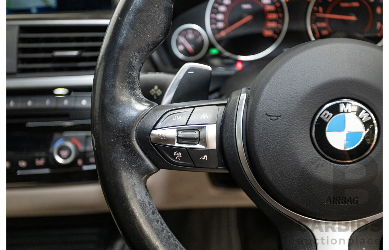 07/2016 BMW 330i M-Sport F30 LCI 4d Sedan Tanzanite Blue Metallic Turbo 2.0L