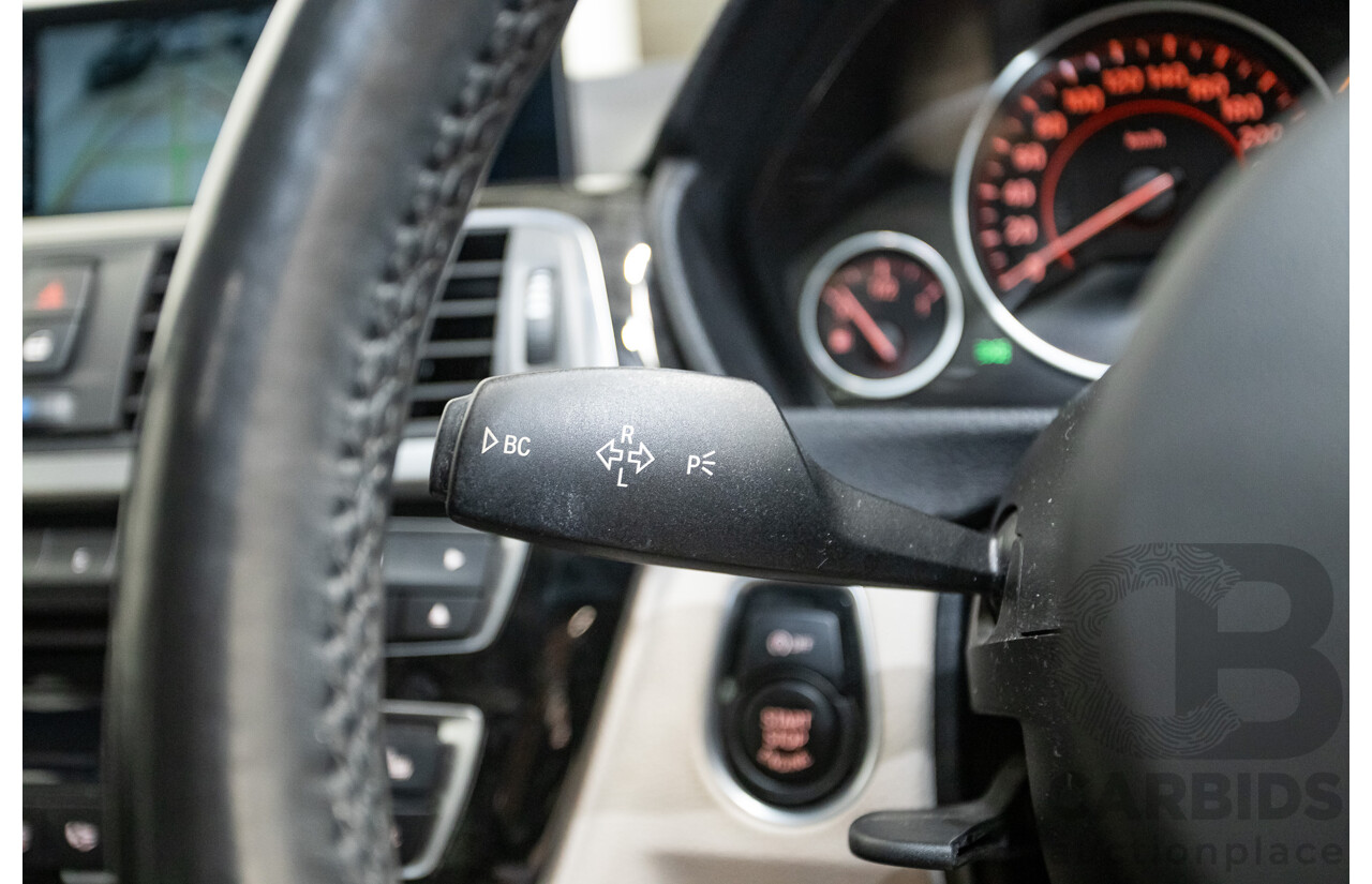 07/2016 BMW 330i M-Sport F30 LCI 4d Sedan Tanzanite Blue Metallic Turbo 2.0L