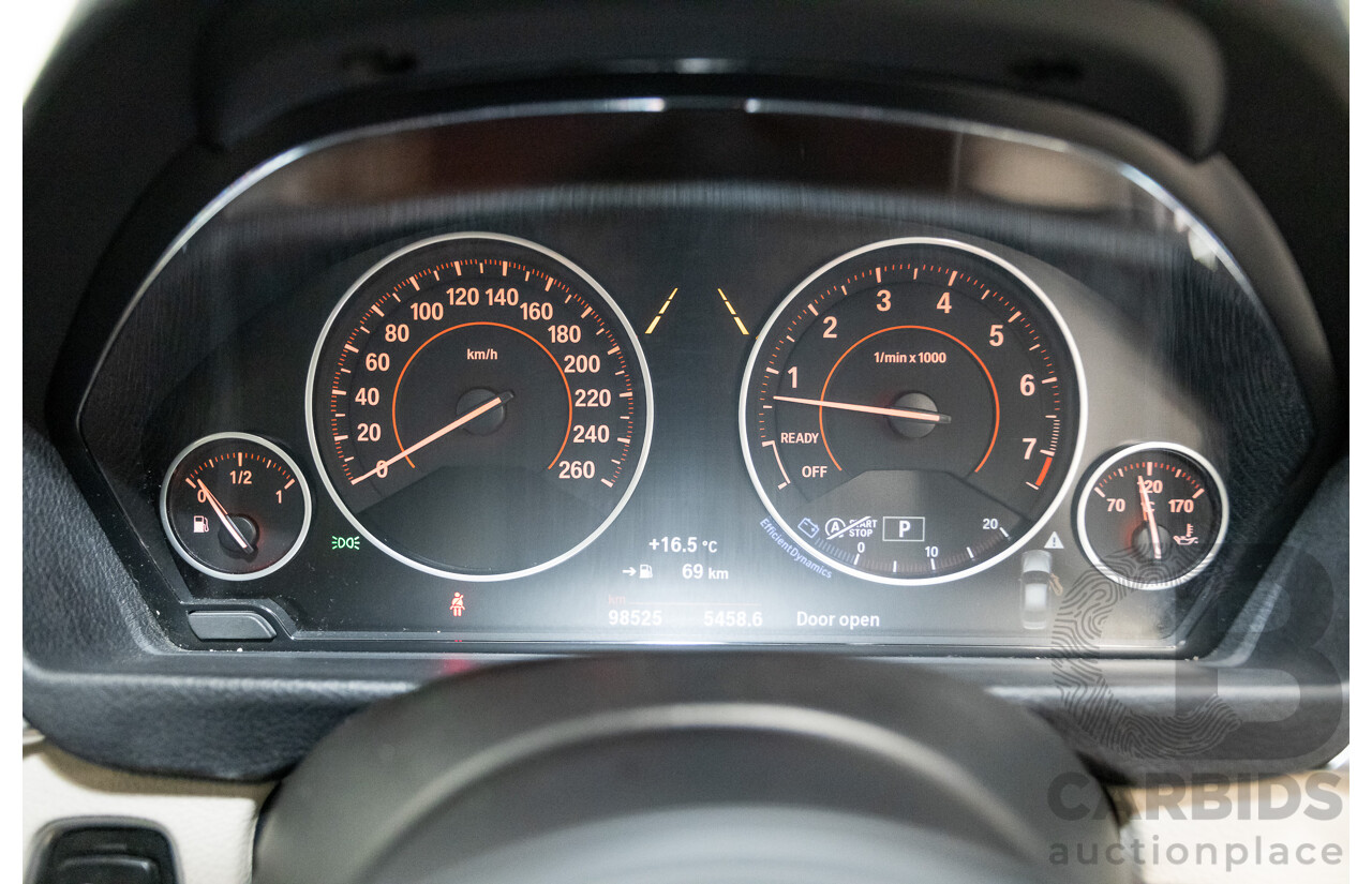 07/2016 BMW 330i M-Sport F30 LCI 4d Sedan Tanzanite Blue Metallic Turbo 2.0L