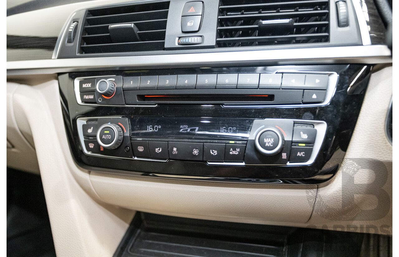 07/2016 BMW 330i M-Sport F30 LCI 4d Sedan Tanzanite Blue Metallic Turbo 2.0L