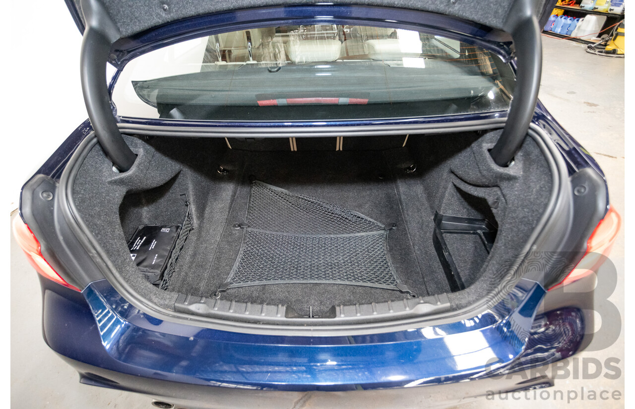 07/2016 BMW 330i M-Sport F30 LCI 4d Sedan Tanzanite Blue Metallic Turbo 2.0L