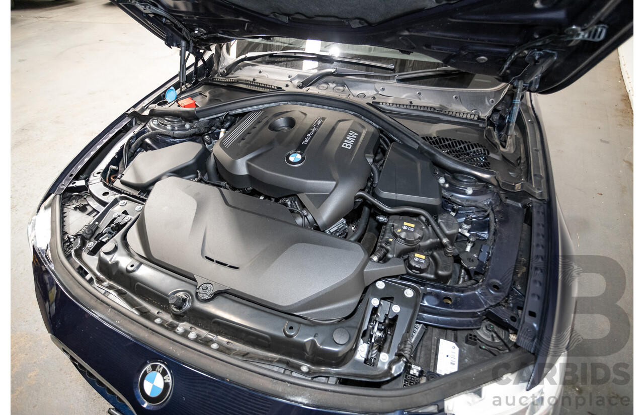 07/2016 BMW 330i M-Sport F30 LCI 4d Sedan Tanzanite Blue Metallic Turbo 2.0L