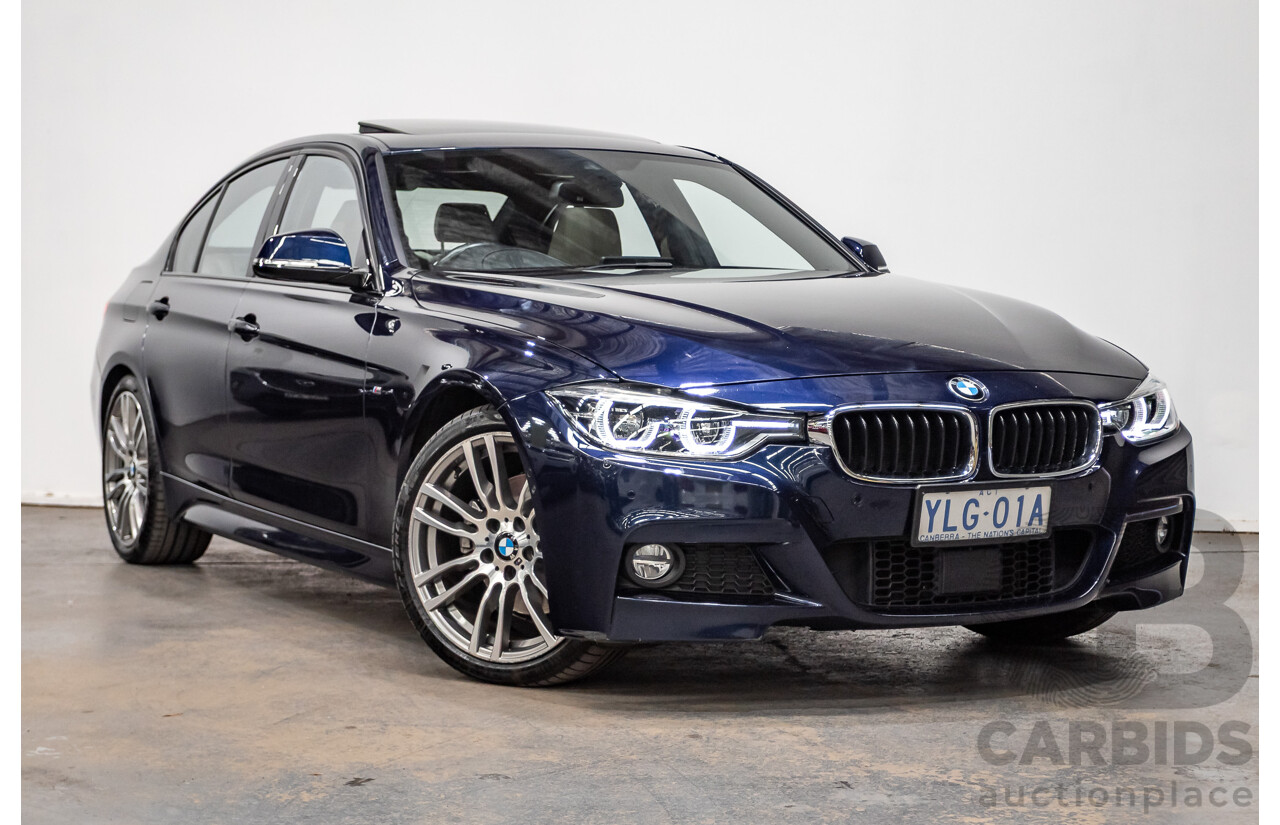 07/2016 BMW 330i M-Sport F30 LCI 4d Sedan Tanzanite Blue Metallic Turbo 2.0L