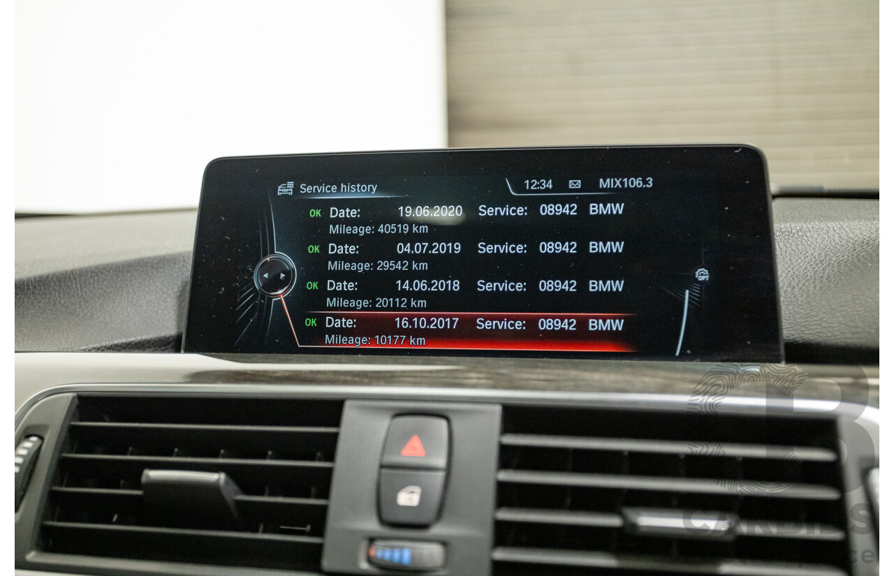 07/2016 BMW 330i M-Sport F30 LCI 4d Sedan Tanzanite Blue Metallic Turbo 2.0L