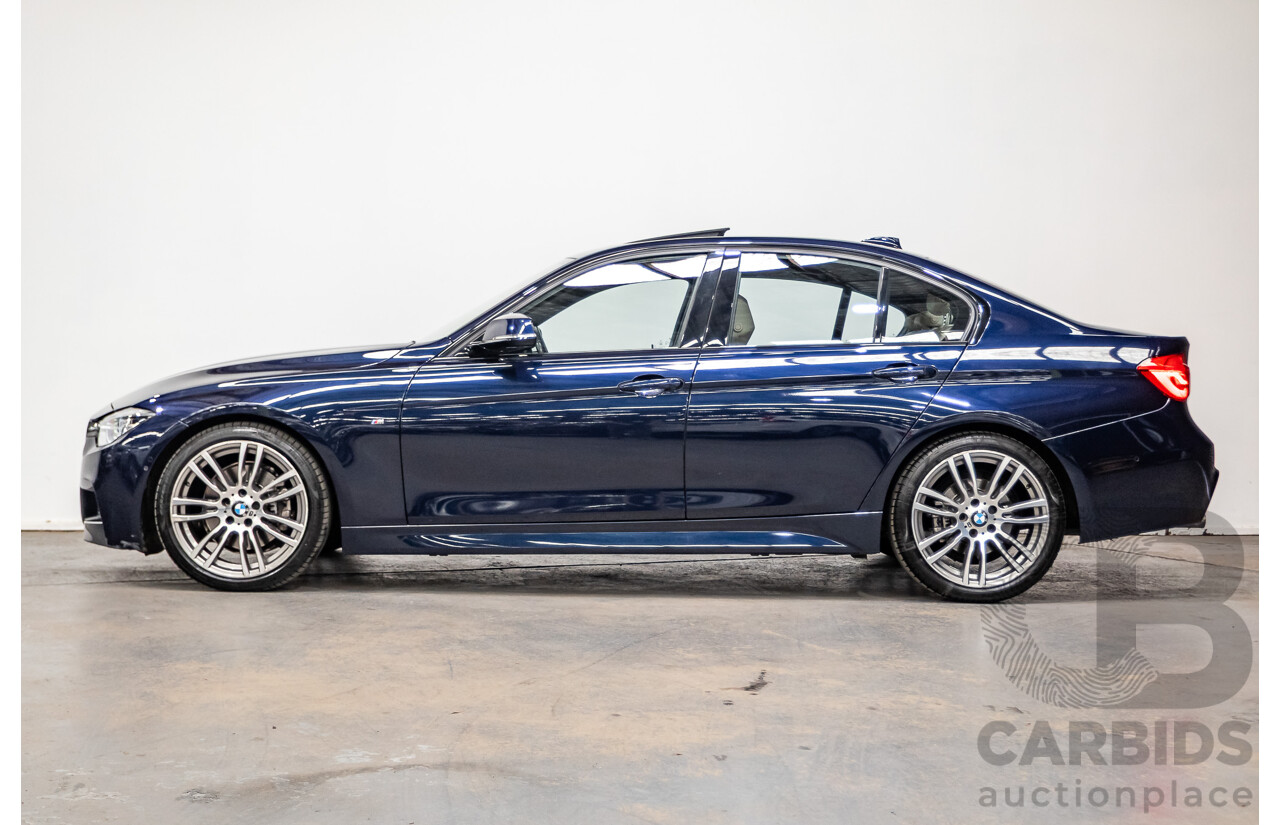 07/2016 BMW 330i M-Sport F30 LCI 4d Sedan Tanzanite Blue Metallic Turbo 2.0L